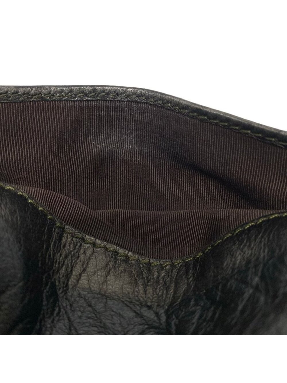 ★SOLD★ Chanel Shoulder Bag Dark Brown Logo Leather - Picture 12 of 12
